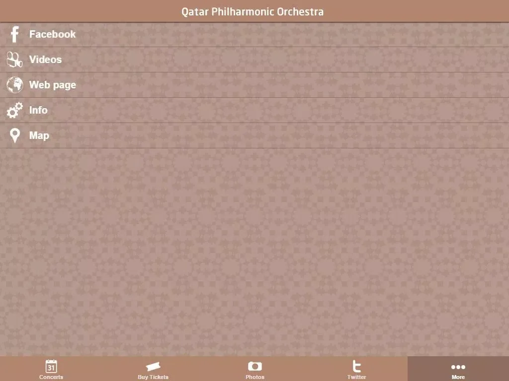 Zrzuty ekranu Qatar Philharmonic Orchestra iPad 