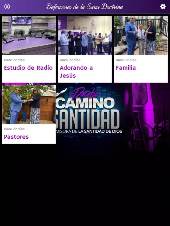 Ảnh chụp màn hình của Radio Camino Santidad iPad 