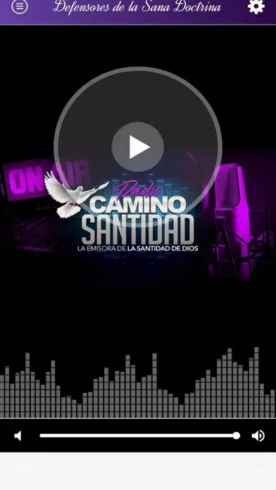 Ảnh chụp màn hình của Radio Camino Santidad