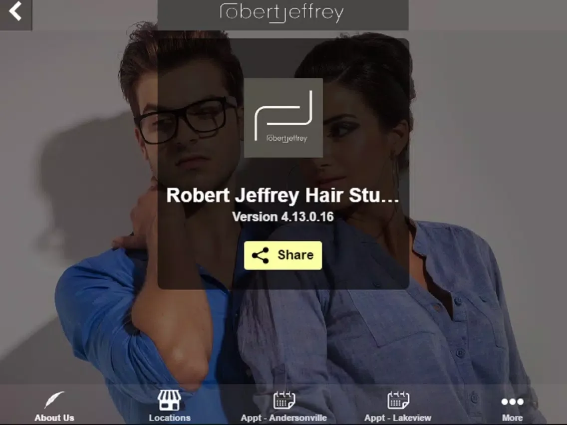 Zrzuty ekranu Robert Jeffrey Hair Studio iPad 