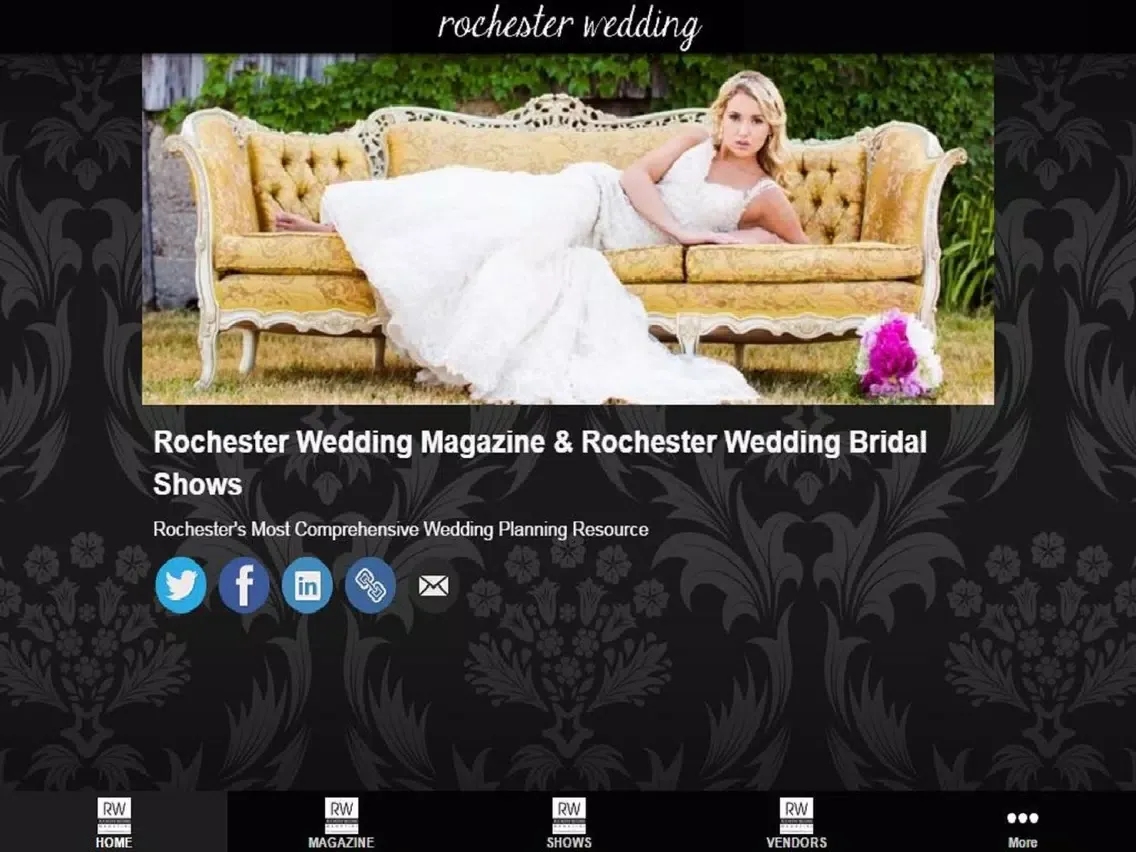 Скриншоты Rochester Wedding iPad 