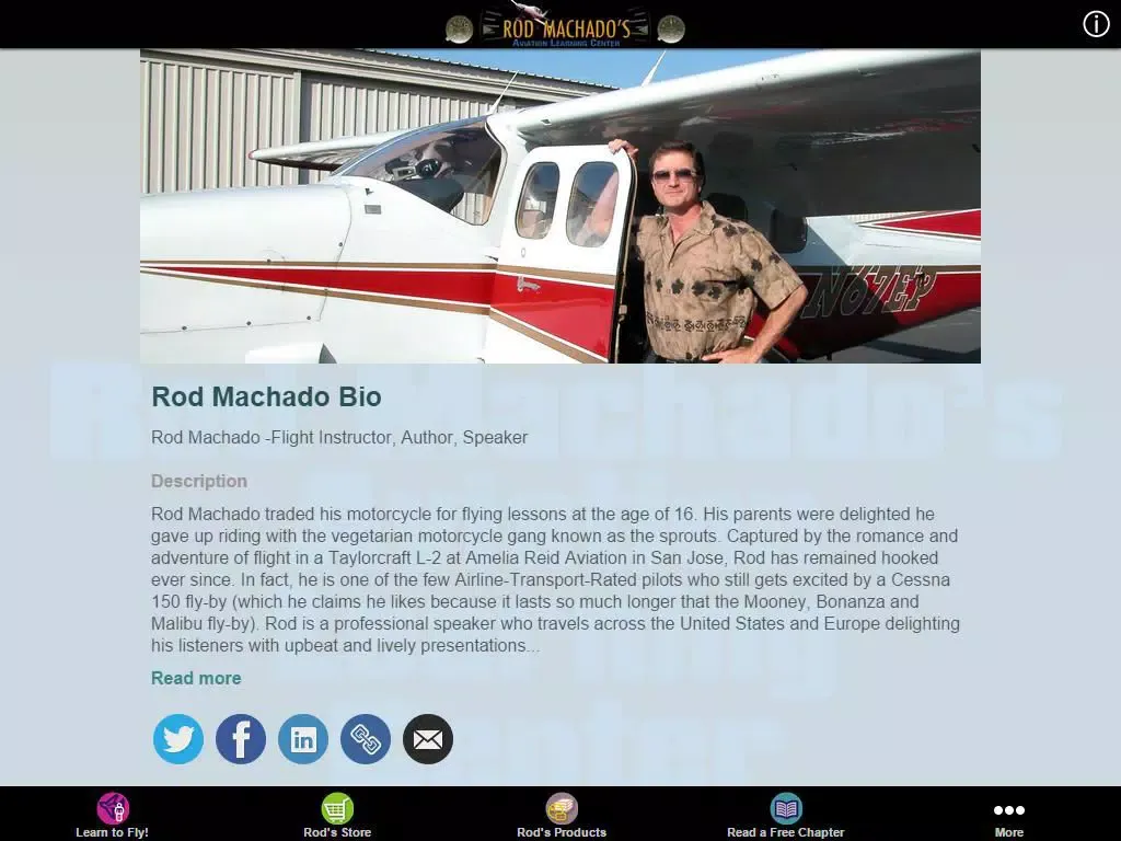 Capturas de tela do Rod's Aviation Learning Center iPad 