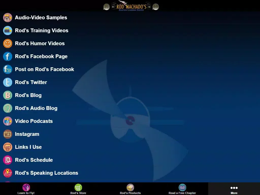Capturas de tela do Rod's Aviation Learning Center iPad 