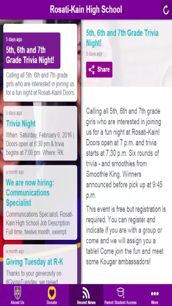 تصاویر Rosati-Kain High School