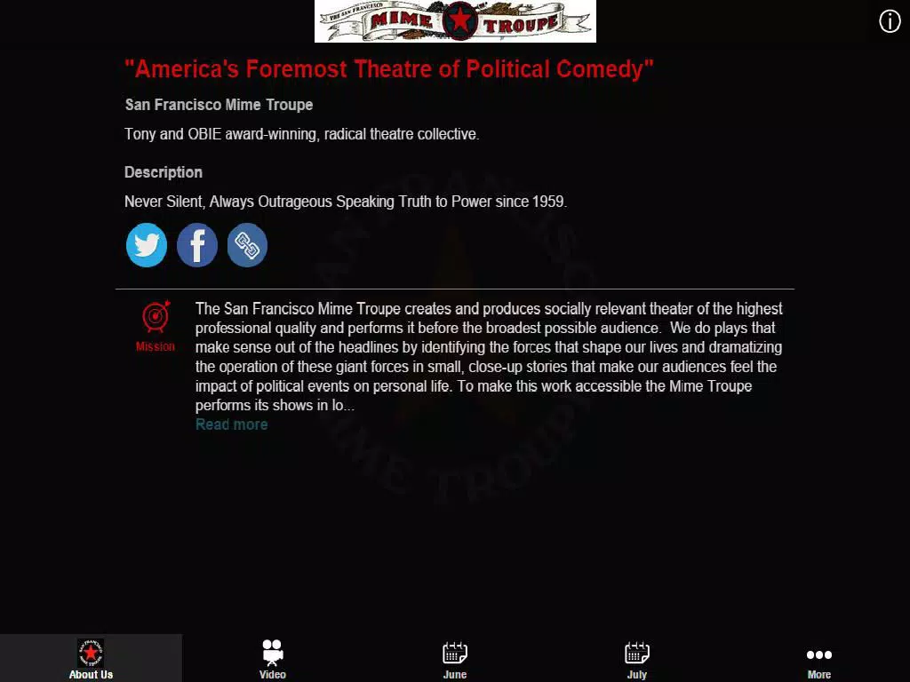 San Francisco Mime Troupe iPad  سکرین شاٹس