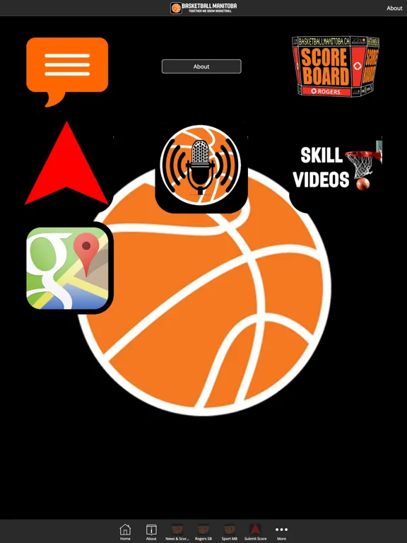 Basketball Manitoba Scoreboard iPad  Screenshots