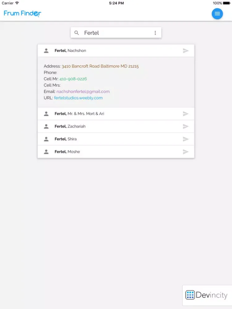 Capturas de tela do Frum Finder iPad 