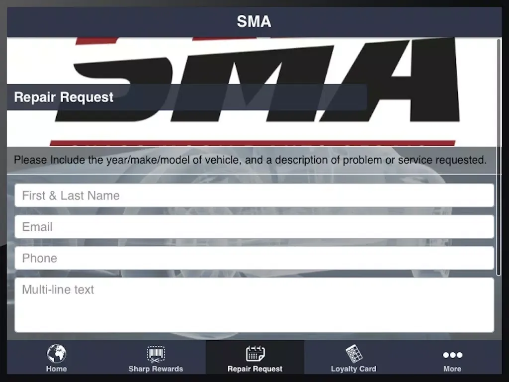 Sharp Mobile Auto Repair iPad  Screenshots