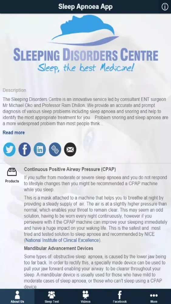 Captures d'écran de Sleep Apnoea - Harley Street