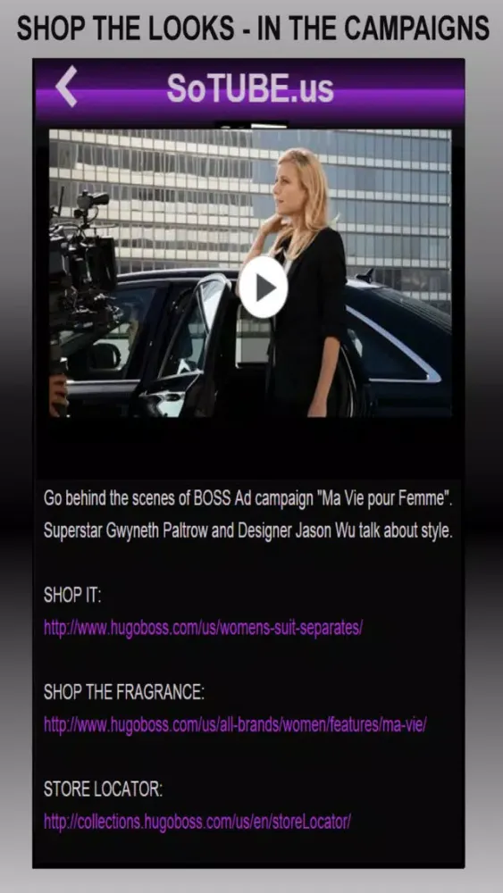 Zrzuty ekranu So TUBE -Luxury Shopping