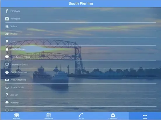 Capturas de pantalla de South Pier Inn iPad 