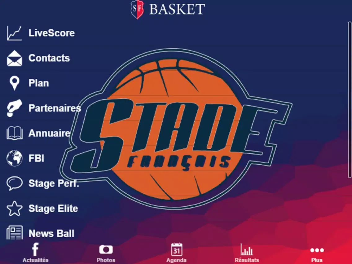 Stade Français Basket iPad  Screenshots