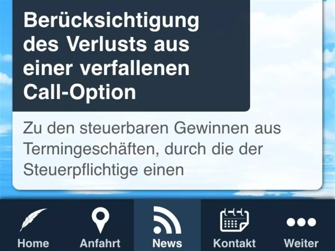 Tangkapan skrin Wittal Steuerberatungsgesellschaft mbH iPad 