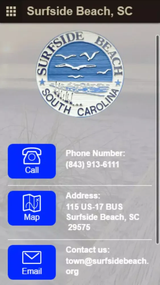 Capturas de tela do Town of Surfside Beach, SC