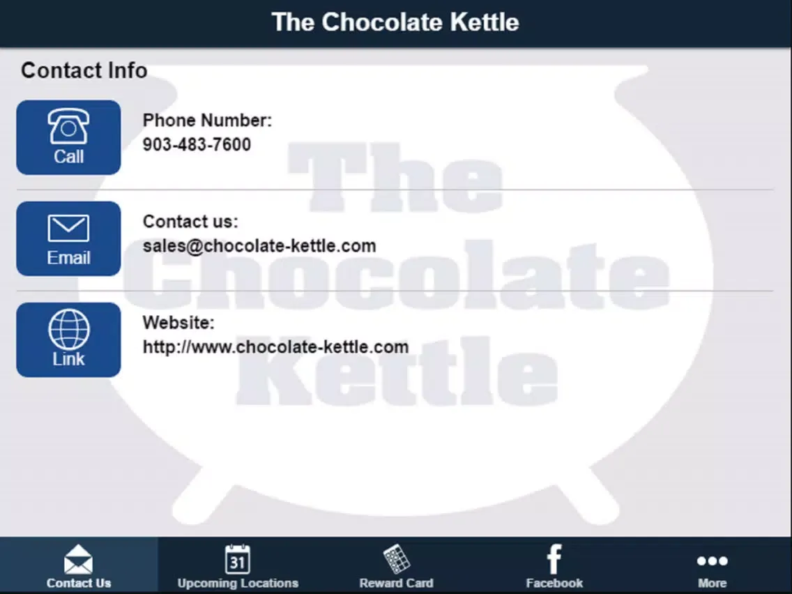 Chocolate Kettle iPad  Ekran Görüntüleri