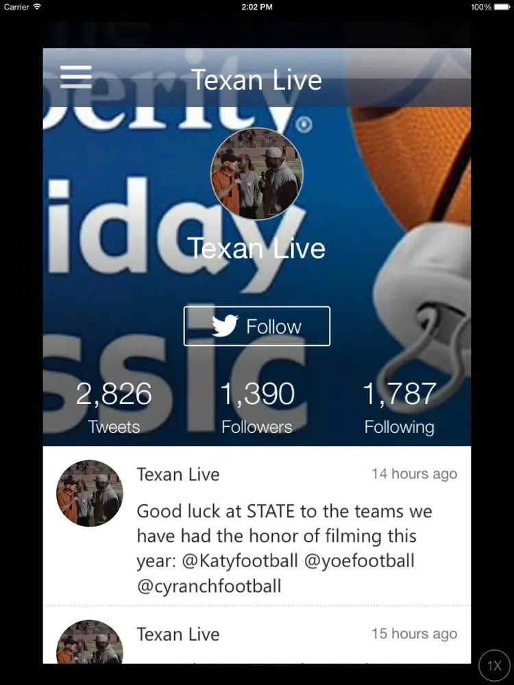 Texan Live iPad 應用截圖