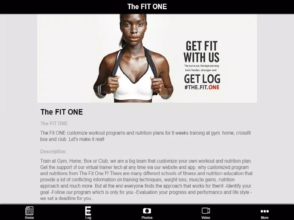 Скриншоты The FIT ONE iPad 