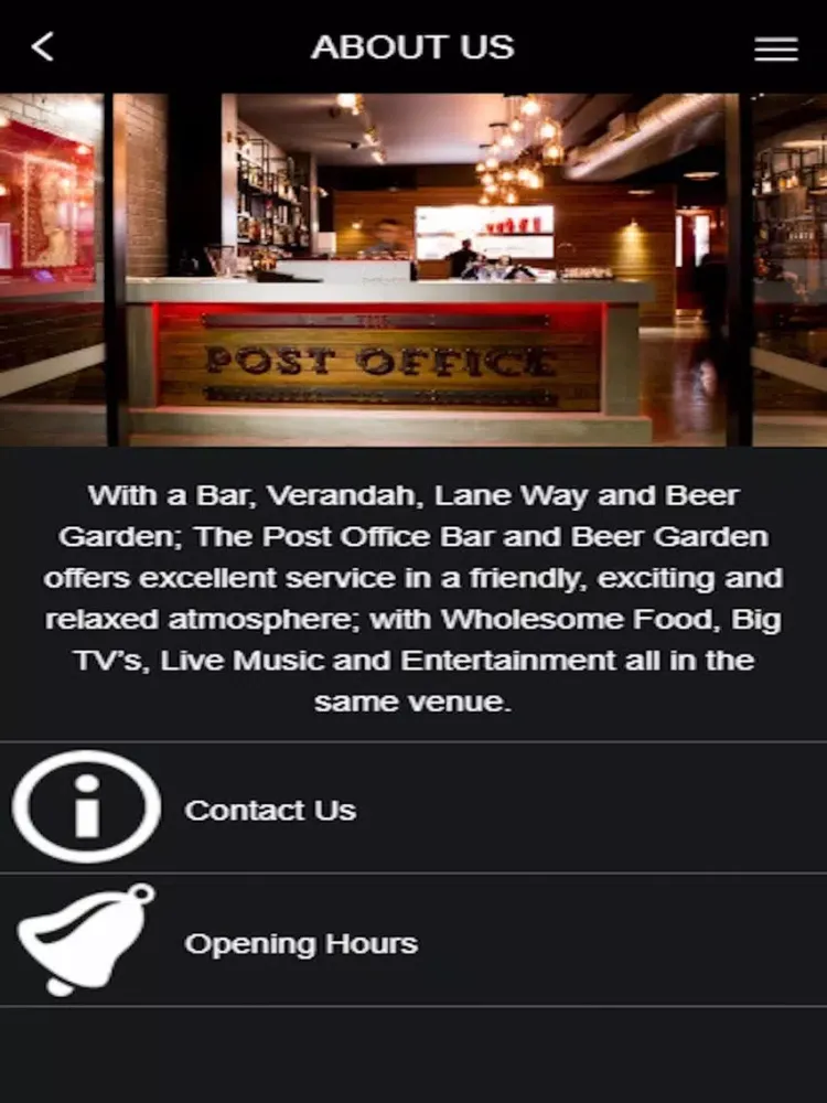 The Post Office bar iPad 應用截圖