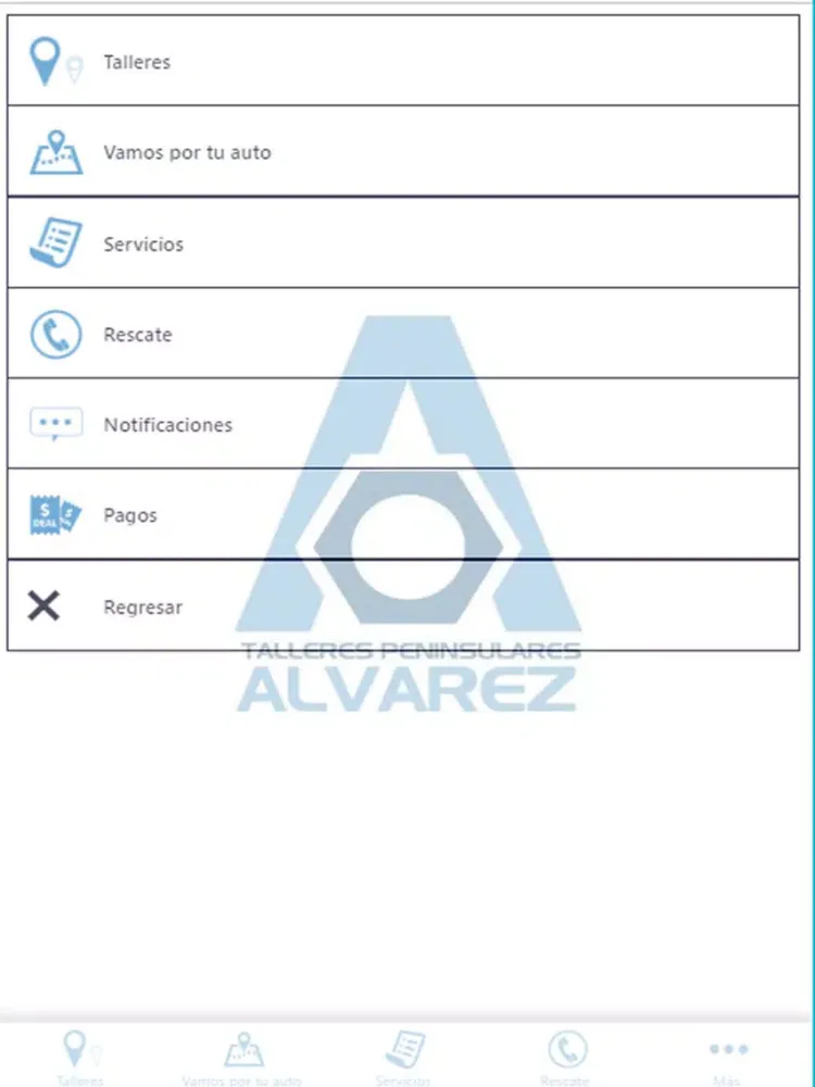 Ảnh chụp màn hình của Talleres Peninsulares Alvarez iPad 