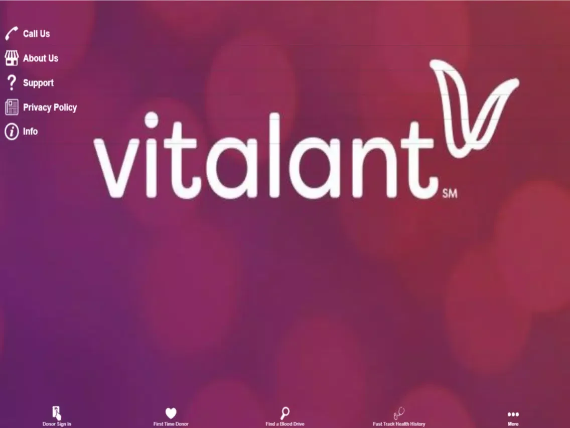 Скриншоты Vitalant iPad 
