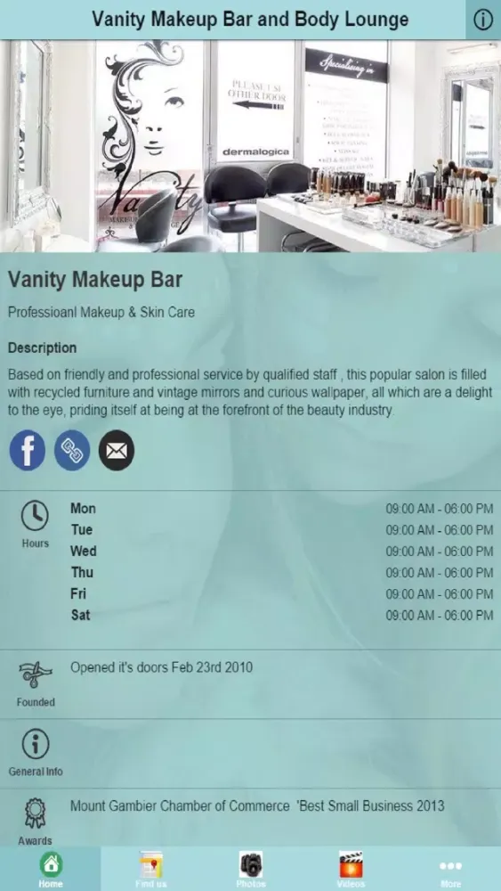 Capturas de pantalla de Vanity Makeup Bar and Body Lounge