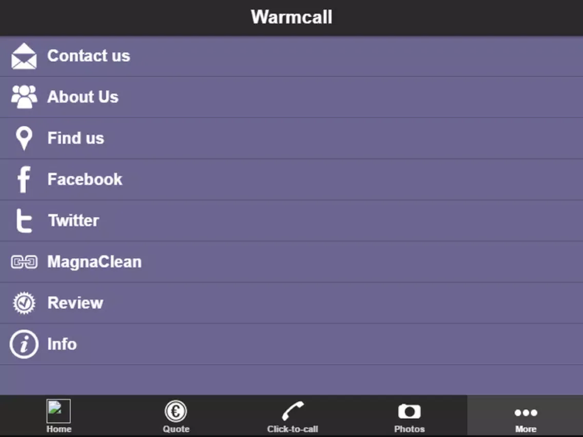 Warmcall iPad  Ekran Görüntüleri
