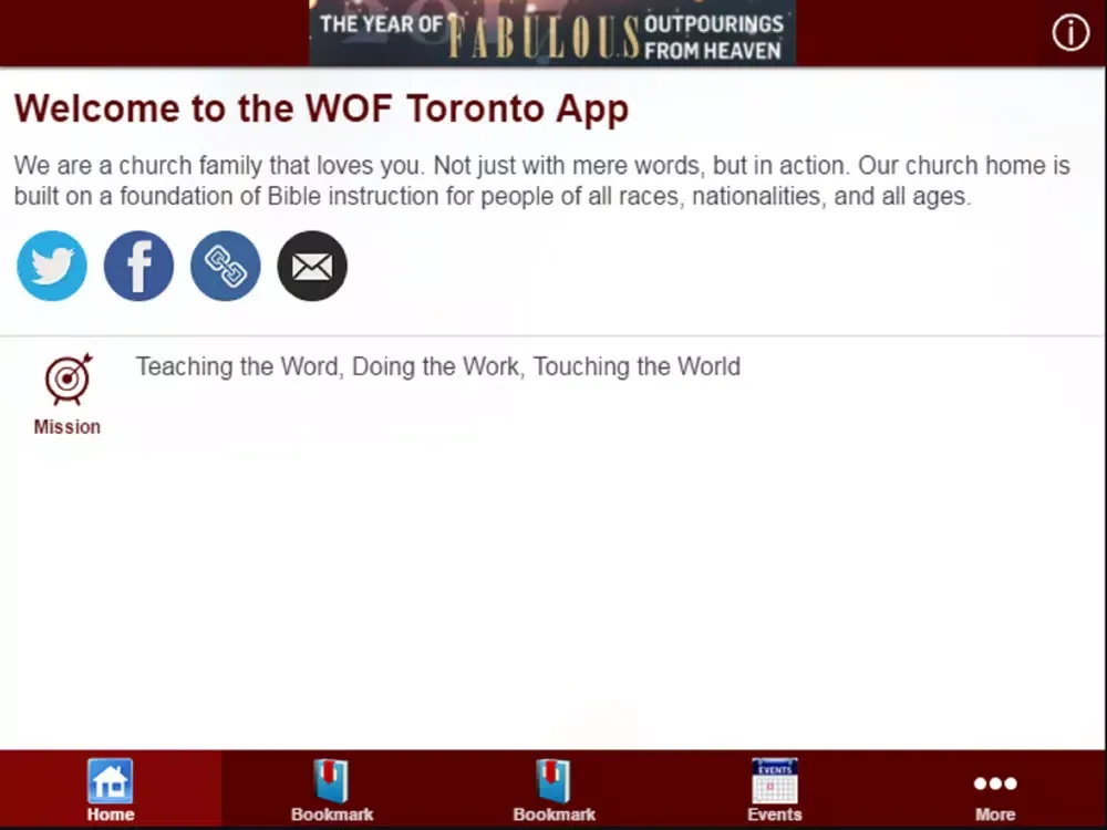 Word of Faith Toronto iPad  Screenshots