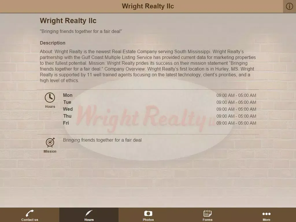 Capturas de tela do Wright Realty South MS iPad 
