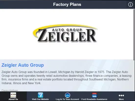 Capturas de tela do Factory Plans iPad 