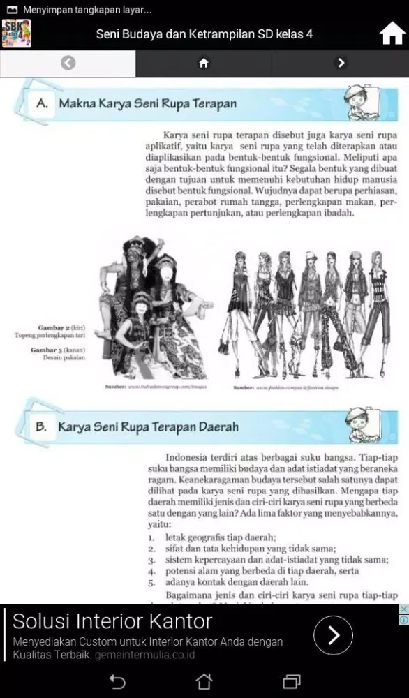Seni Budaya dan Ketrampilan SD Kelas 4應用截圖