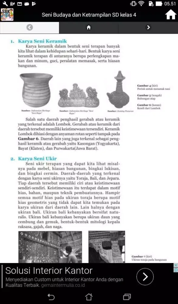 Seni Budaya dan Ketrampilan SD Kelas 4應用截圖