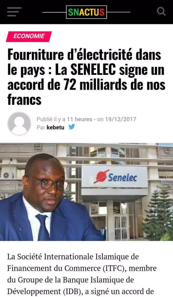 Sénégal Actualités Screenshots