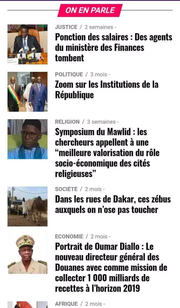 Sénégal Actualités Screenshots
