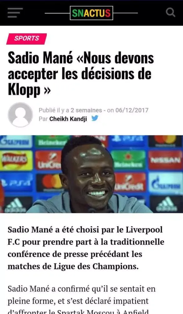 Sénégal Actualités Screenshots