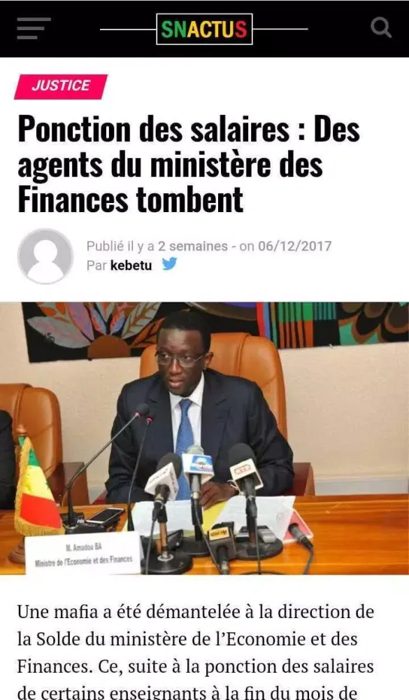 Sénégal Actualités Screenshots