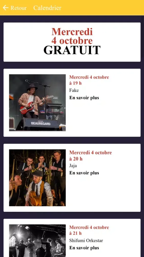 Ochapito Evènement Screenshots