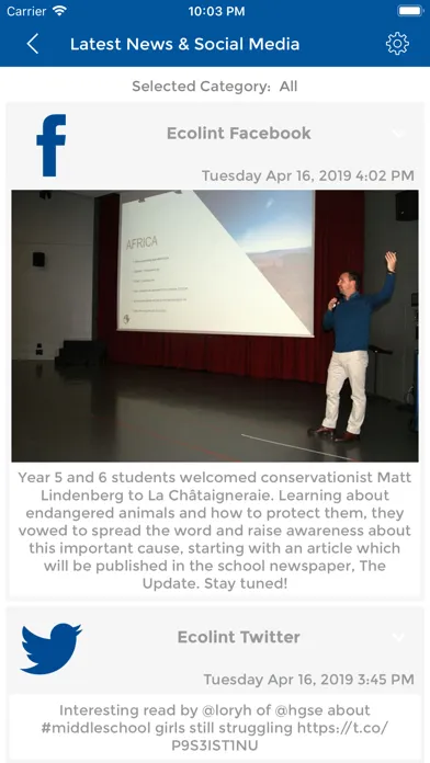 Screenshot di Ecolint