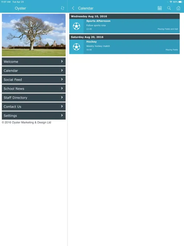 Oyster Marketing & Design iPad  स्क्रीनशॉट
