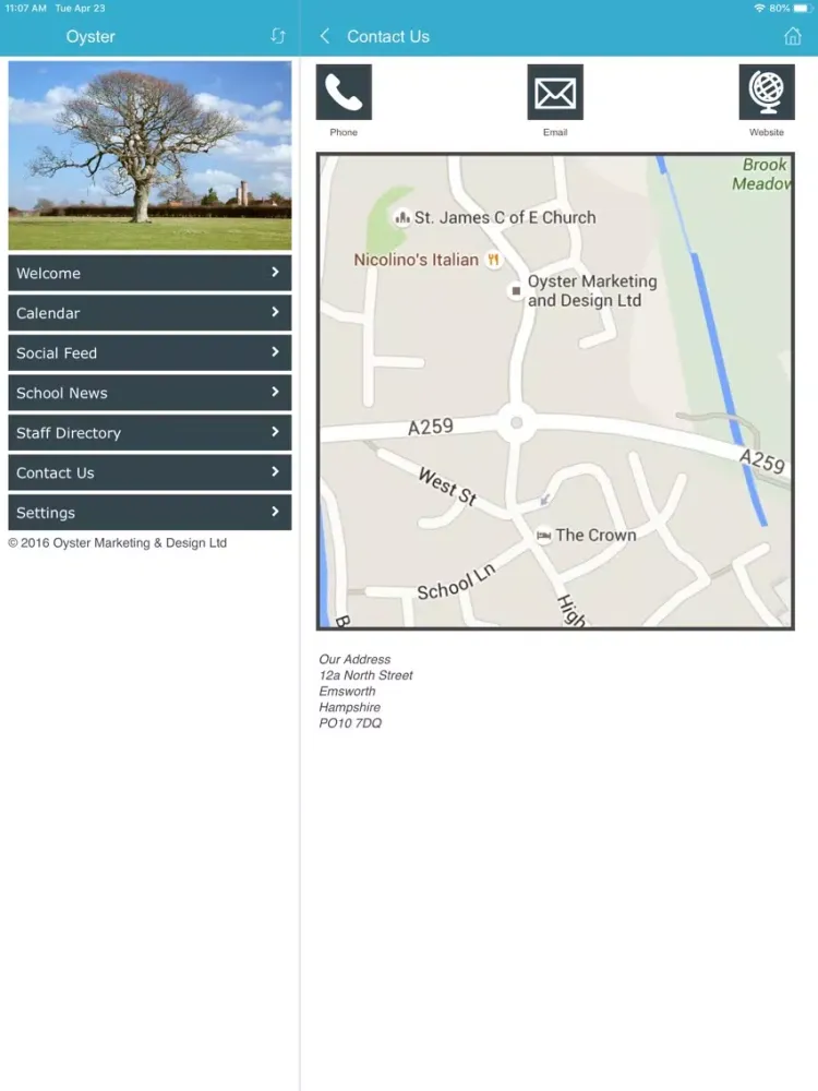 Oyster Marketing & Design iPad  स्क्रीनशॉट