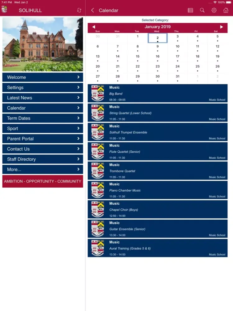 Solihull School iPad 应用截图