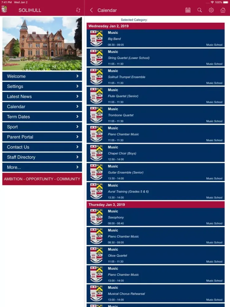 Solihull School iPad 应用截图