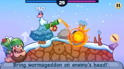 Tangkapan layar Worm Battle: Wormageddon