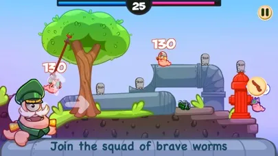 Tangkapan layar Worm Battle: Wormageddon