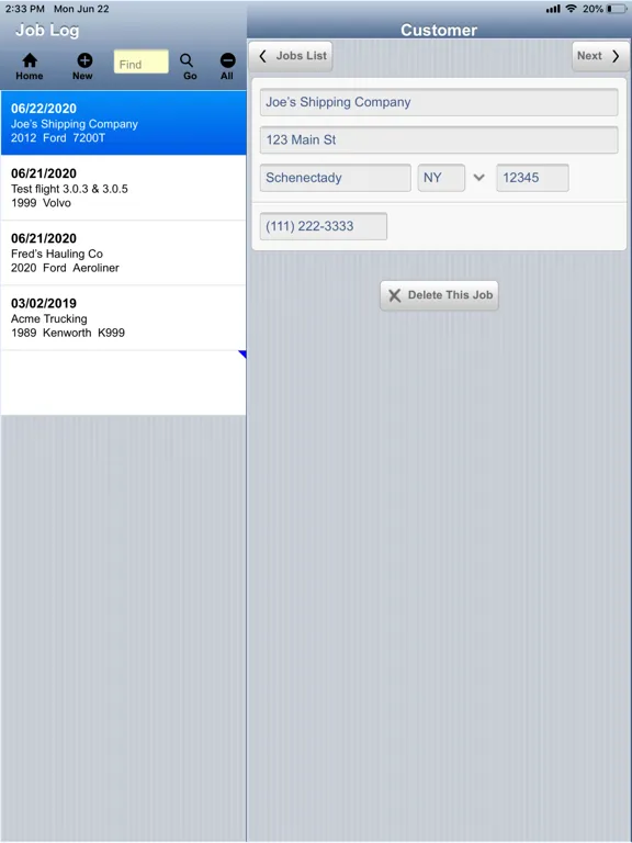 Tangkapan skrin Axle Surgeons Mobile iPad 