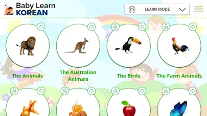 Ảnh chụp màn hình của Baby Learn - KOREAN