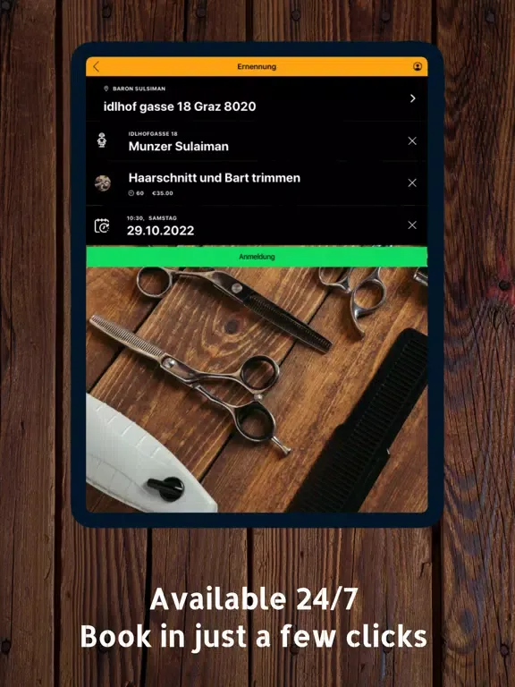 Capturas de tela do Barber Baron Sulaiman iPad 