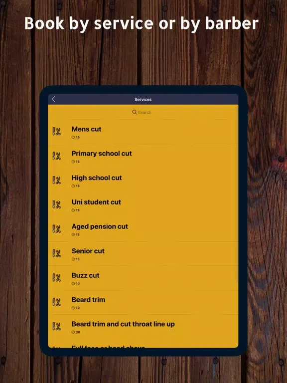 Capturas de tela do Empire Mens Barbers iPad 
