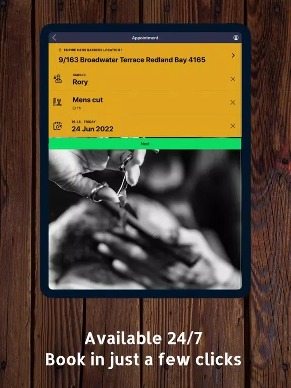 Capturas de tela do Empire Mens Barbers iPad 