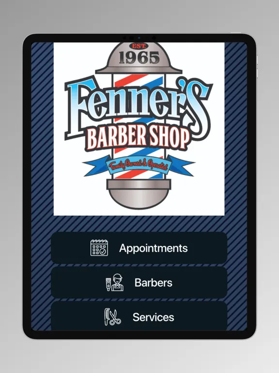 Capturas de tela do Fenner's Barbershop iPad 