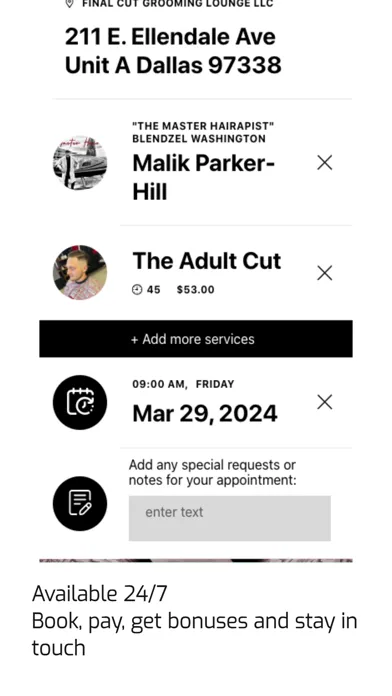 Final Cut Grooming Lounge Screenshots